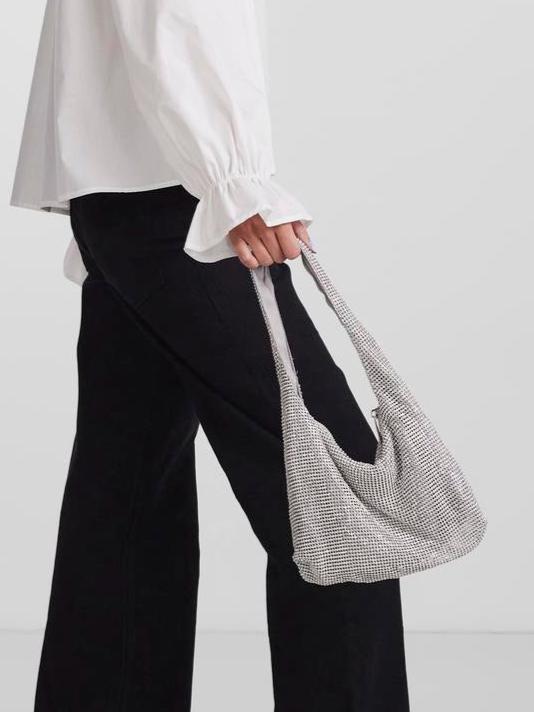 PCMILLA Handbag - Silver Colour